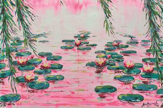 RAVENSBURGER Puzzle Jezero s lekníny 4000 dílků