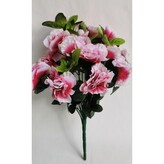 Azalka, 6 barev  J054 - vínovo-bílá