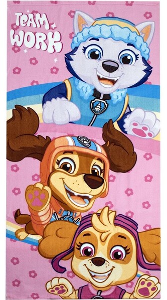 Dětský ručník - osuška Paw Patrol|Tlapková Patrola: Týmová práce (70 x 140 cm)