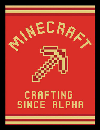 Obraz na zeď - Minecraft - Crating Since Alpha, 34.3 x 44.5 cm