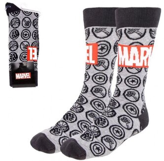 Pánské ponožky Marvel|Avengers: Hlavní logo a Ikony (velikost EU 38-45)