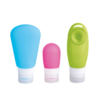 SILIKONOVÉ NÁDOBKY NA ANTIBAKTERIÁLNÍ GEL/KOSMETIKA SADA 3 KS.