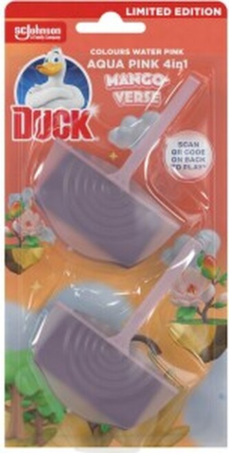 Duck WC blok 4in1 Mango, 2x 36 ml