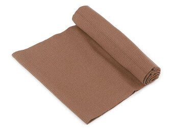 Elastický bavlněný náplet žebrovaný - tunel 16x80 cm - 1 ks - 102 (195) hnědá světlá