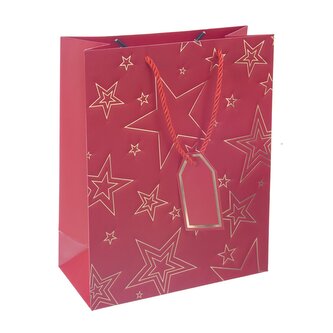 Dárková taška hvězda 26x12x32 cm