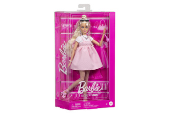Barbie deluxe modelka - šaty s mašlí HYV27