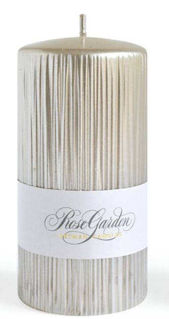 Świeca ROSE GARDEN walec średni 7xh14cm parafinowa szampan