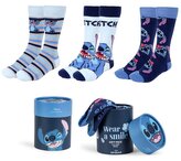 Set 3 párů pánských ponožek Disney|Lilo & Stitch: Ikony, Pruhy a Stitch (velikost EU 36-43)