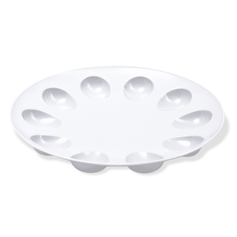 PLECH NA VAJECKO PR.23CM BUBLINY BÍLÉ MODRÁ