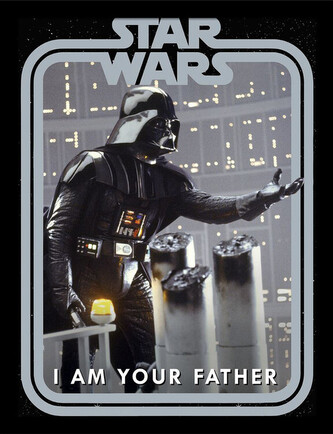 Obraz na zeď - Star Wars - Darth Vader Father Border, 34.3 x 44.5 cm