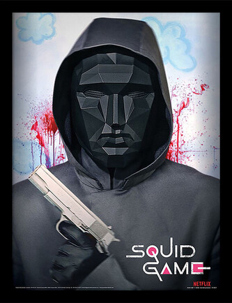 Obraz na zeď - Squid Game - Mask Man, 34.3 x 44.5 cm