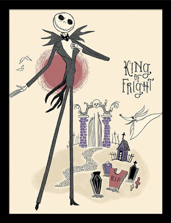 Obraz na zeď - Nightmare Before Christmas - King of Fright, 34.3 x 44.5 cm