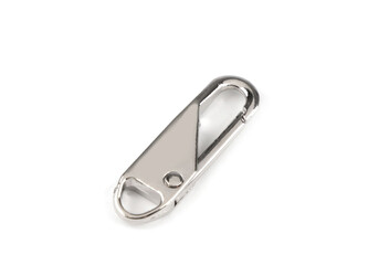 Kovová karabina / náhradní taháček na zip - 10 ks - 1 nikl