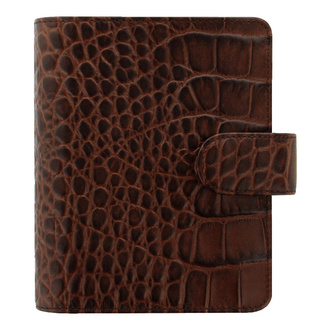 Filofax, Diář Classic Croc, kapesní, kaštanová