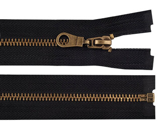 Staromosazný zip No 5 délka 65 cm bundový - 1 ks - 332 černá