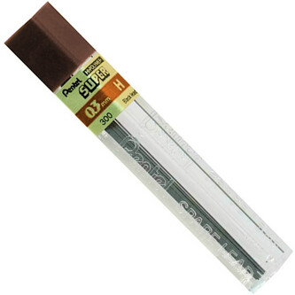 Grafity 0.3mm H Hi-Polymer - fiolka 12 pręcików, Pentel