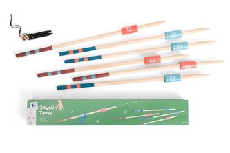 Zestaw do rzutu oszczepem drewniany