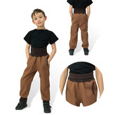 Rostoucí softshellové kalhoty Sport Brown; Barva: hnědá; Velikost: 116