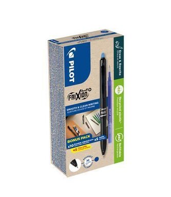 Roller "Frixion Ball Plus" + náplň, modrá, 0,35 mm, vymazatelný, stiskací mechanismus, PILOT BLRT-GR
