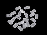 Silikonové koncovky na ploché kostice šíře 6; 8 mm - 50 ks - 2 (8 mm) transparent