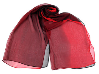 Letní šátek / šála 50x160 cm - 1 ks - 6 bordó