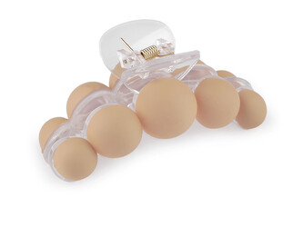 Skřipec do vlasů - 1 ks - 2 béžová světlá