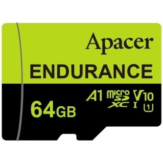 Apacer paměťová Endurance V30 A1, 64GB, micro SDXC, AP64GEDM1D05-R, UHS-I U3 (Class 10)