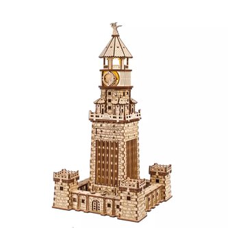 Ugears 3D dřevěné mechanické puzzle Alexandrijský maják