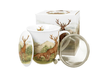 Kubek z zaparzaczem Świat Zwierząt JELENIE