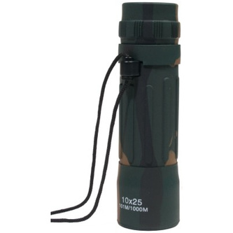 Dalekohled- monokulár, 10x25, US woodland, Mil-Tec