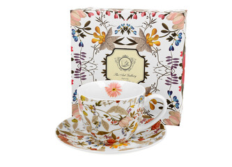 Filiżanka ze spodkiem WHITE inspired by W. Kilburn