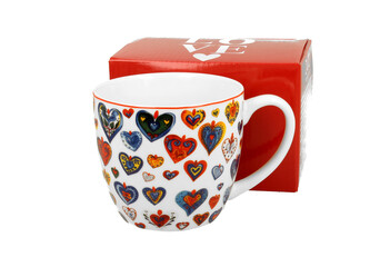Kubek 460 ml KOLOROWE SERCA 3