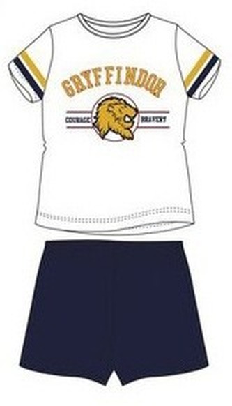 SunCity Pyžamo dětské, Nebelvír (Gryffindor), světlé, Harry Potter Velikost: 6 let (116)