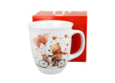 Kubek 650 ml MIŚ NA ROWERZE