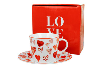 Filiżanka ze spodkiem SERCA 1
