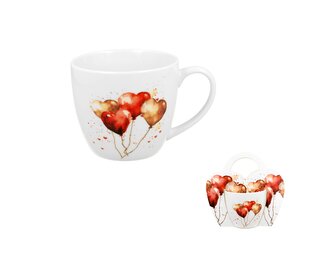 Kubek 460 ml w "koszyczku" BALONY 2