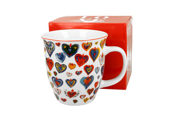 Kubek 650 ml KOLOROWE SERCA 3