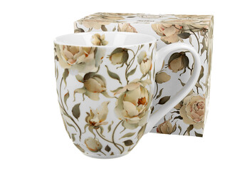 Kubek XXL ENGLISH ROSES WHITE