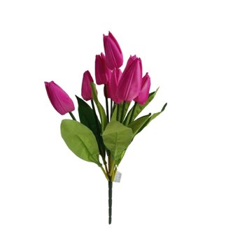 Tulipán svazek růžový, 44 cm  G011 růžová
