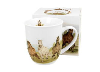 Kubek 400 ml Świat Zwierząt KONIE W GALOPIE