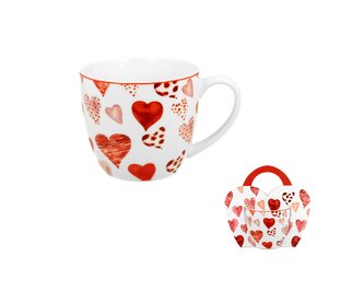 Kubek 460 ml w "koszyczku" SERCA 1