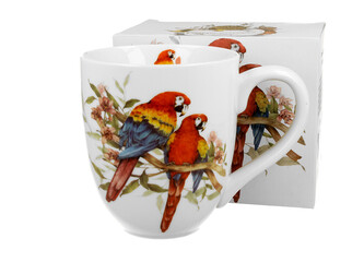 Kubek XXL Ptasi Świat PAPUGI ARA SZKARŁATNE