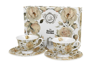 2 filiżanki espresso  royal ze spodkami ENGLISH ROSES WHITE 2 filiżanki espresso  royal ze spodkami ENGLISH ROSES WHITE