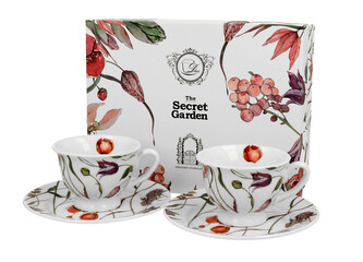 2 filiżanki espresso royal ze spodkami FLOWER MEADOW
