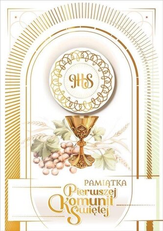 Kartka okolicznościowa Komunia