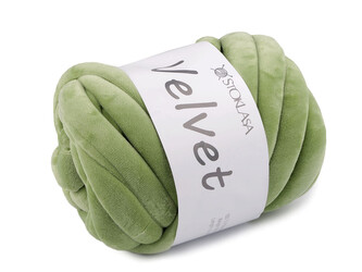 Příze Marshmallow silná Velvet 500 g - 1 ks - 6 zelená past.sv.