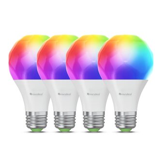 Nanoleaf Matter Wi-Fi A19 Smart E27 Bulb 4PK