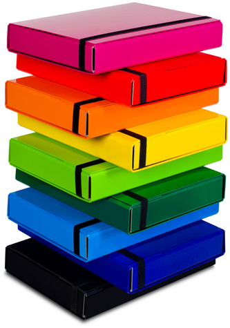 Teczka z gumką A4 BOX Caribic ziel.VauPe