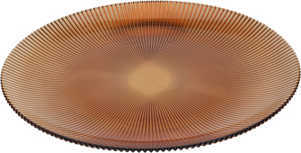 MISKA SZKLANA  ŚREDNICA 32CM BURSZTYNOWY