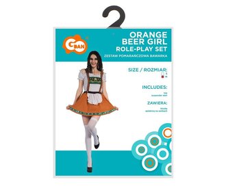 Strój dla dorosłych Bawarka pomarańczowa rozm. M